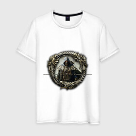 Мужская футболка хлопок с принтом The Elder Scrolls Online (3) в Курске, 100% хлопок | прямой крой, круглый вырез горловины, длина до линии бедер, слегка спущенное плечо. | 