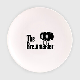 Тарелка с принтом The brewmaster (пивовар) в Курске, фарфор | диаметр - 210 мм
диаметр для нанесения принта - 120 мм | Тематика изображения на принте: крестный отец | парордия | прикол
