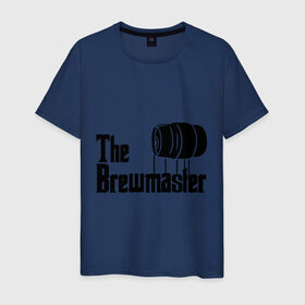 Мужская футболка хлопок с принтом The brewmaster (пивовар) в Курске, 100% хлопок | прямой крой, круглый вырез горловины, длина до линии бедер, слегка спущенное плечо. | крестный отец | парордия | прикол