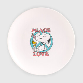 Тарелка с принтом Мир и любовь в Курске, фарфор | диаметр - 210 мм
диаметр для нанесения принта - 120 мм | snoopy | мир и любовь | мультфильм | снупи | собака