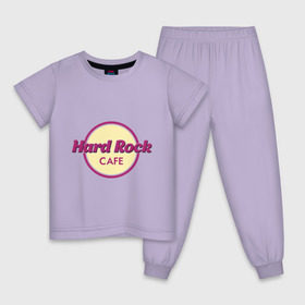 Детская пижама хлопок с принтом Hard rock в Курске, 100% хлопок |  брюки и футболка прямого кроя, без карманов, на брюках мягкая резинка на поясе и по низу штанин
 | hard rock cafe | pock | музыка | рок | рок кафе