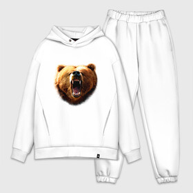 Мужской костюм хлопок OVERSIZE с принтом Медведь в Курске,  |  | animals | bear | mountain | животные | медведь | прикольные картинки