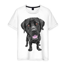 Мужская футболка хлопок с принтом Обожаю собак в Курске, 100% хлопок | прямой крой, круглый вырез горловины, длина до линии бедер, слегка спущенное плечо. | люблю собак | обожаю собак | пес | песик | псина | собака | собачка