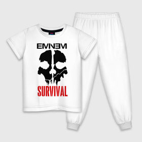 Детская пижама хлопок с принтом Eminem - Survival в Курске, 100% хлопок |  брюки и футболка прямого кроя, без карманов, на брюках мягкая резинка на поясе и по низу штанин
 | eminem   survival | gangsta | gansta | hip | hip hop | hop | media | rap | survival выживание | еп | рэп | рэпчина | хип | хип хоп | хоп | эминем