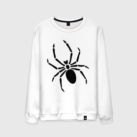 Мужской свитшот хлопок с принтом Страшный паук в Курске, 100% хлопок |  | насекомые | паук | паук на спине | страшный паук | тарантул