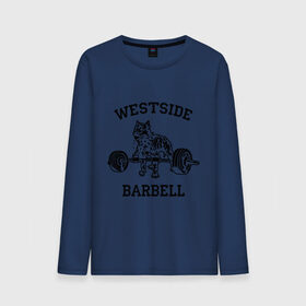 Мужской лонгслив хлопок с принтом Westside barbell в Курске, 100% хлопок |  | westside barbell | силовой спорт | спорт