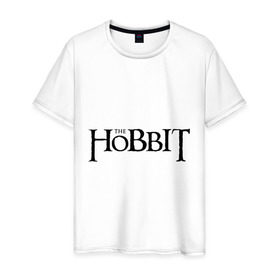 Мужская футболка хлопок с принтом The Hobbit logo в Курске, 100% хлопок | прямой крой, круглый вырез горловины, длина до линии бедер, слегка спущенное плечо. | the hobbit | the hobbit: the desolation of smaug | джон толкин | толкин | хоббит | хоббит 2013 | хоббит пустошь смауга