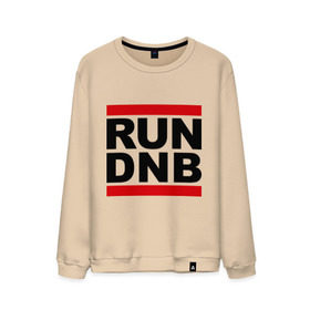 Мужской свитшот хлопок с принтом RUN DNB в Курске, 100% хлопок |  | dnb | run | run dnb | музыка | электронная