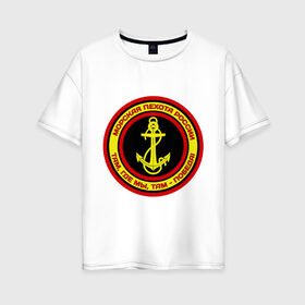 Женская футболка хлопок Oversize с принтом Морская пехота в Курске, 100% хлопок | свободный крой, круглый ворот, спущенный рукав, длина до линии бедер
 | морская пехота