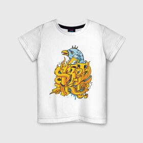 Детская футболка хлопок с принтом Street Art в Курске, 100% хлопок | круглый вырез горловины, полуприлегающий силуэт, длина до линии бедер | art | street | street art | swag | swag style | одежда сваг | сваг | сваг стиль | свег | свог | свэг