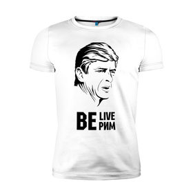 Мужская футболка премиум с принтом Арсен Венгер в Курске, 92% хлопок, 8% лайкра | приталенный силуэт, круглый вырез ворота, длина до линии бедра, короткий рукав | арсен венгер | спорт | футбол