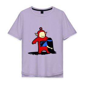 Мужская футболка хлопок Oversize с принтом телепузик в Курске, 100% хлопок | свободный крой, круглый ворот, “спинка” длиннее передней части | позитив и смайлы | прикольные картинки | телепузик
