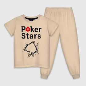 Детская пижама хлопок с принтом Poker Stars в Курске, 100% хлопок |  брюки и футболка прямого кроя, без карманов, на брюках мягкая резинка на поясе и по низу штанин
 | Тематика изображения на принте: pokerstars