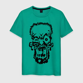 Мужская футболка хлопок с принтом Зомбарь в Курске, 100% хлопок | прямой крой, круглый вырез горловины, длина до линии бедер, слегка спущенное плечо. | зомби