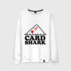 Мужской свитшот хлопок с принтом Карточная акула в Курске, 100% хлопок |  | pokerstars