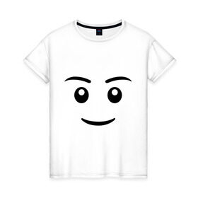 Женская футболка хлопок с принтом Игрушечный человечек в Курске, 100% хлопок | прямой крой, круглый вырез горловины, длина до линии бедер, слегка спущенное плечо | Тематика изображения на принте: игрушечный человечек | позитив и смайлы | прикольные картинки