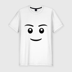 Мужская футболка премиум с принтом Игрушечный человечек в Курске, 92% хлопок, 8% лайкра | приталенный силуэт, круглый вырез ворота, длина до линии бедра, короткий рукав | Тематика изображения на принте: игрушечный человечек | позитив и смайлы | прикольные картинки