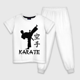 Детская пижама хлопок с принтом Karate (Карате) в Курске, 100% хлопок |  брюки и футболка прямого кроя, без карманов, на брюках мягкая резинка на поясе и по низу штанин
 | Тематика изображения на принте: karate | единоборства | карате | спорт