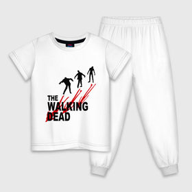 Детская пижама хлопок с принтом the walking dead (ходячие мертвецы) в Курске, 100% хлопок |  брюки и футболка прямого кроя, без карманов, на брюках мягкая резинка на поясе и по низу штанин
 | the walking dead | сериалы | ходячие мертвецы