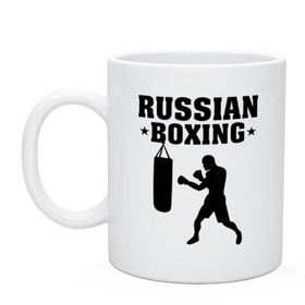 Кружка с принтом Russian Boxing (Русский бокс) в Курске, керамика | объем — 330 мл, диаметр — 80 мм. Принт наносится на бока кружки, можно сделать два разных изображения | russian boxing | бокс | борьба | русский бокс | спорт