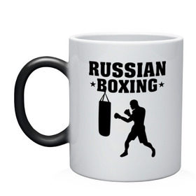 Кружка хамелеон с принтом Russian Boxing (Русский бокс) в Курске, керамика | меняет цвет при нагревании, емкость 330 мл | russian boxing | бокс | борьба | русский бокс | спорт