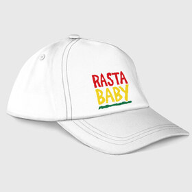 Бейсболка с принтом Rasta baby в Курске, 100% хлопок | классический козырек, металлическая застежка-регулятор размера | Тематика изображения на принте: rasta baby | музыка | ребенок