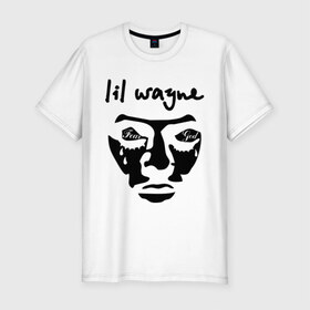 Мужская футболка премиум с принтом lil wayne в Курске, 92% хлопок, 8% лайкра | приталенный силуэт, круглый вырез ворота, длина до линии бедра, короткий рукав | 