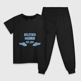Детская пижама хлопок с принтом Atletico Madrid (Атлетико Мадрид) в Курске, 100% хлопок |  брюки и футболка прямого кроя, без карманов, на брюках мягкая резинка на поясе и по низу штанин
 | atletico madrid | атлетико мадрид | спорт | футбол