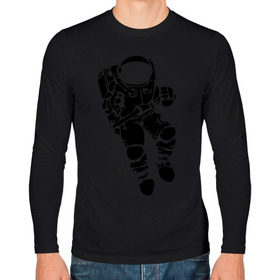 Мужской лонгслив хлопок с принтом Космонавт в Курске, 100% хлопок |  | астрономия | звезды | земля | космонавт | космос | прикольные картинки