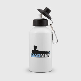 Бутылка спортивная с принтом Breaking bad men в Курске, металл | емкость — 500 мл, в комплекте две пластиковые крышки и карабин для крепления | 