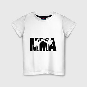 Детская футболка хлопок с принтом Mixed martial arts в Курске, 100% хлопок | круглый вырез горловины, полуприлегающий силуэт, длина до линии бедер | mixed martial arts | единоборства | спорт