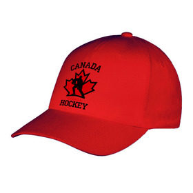 Бейсболка с принтом Канада хоккей (Canada Hockey) в Курске, 100% хлопок | классический козырек, металлическая застежка-регулятор размера | canada hockey | канада хоккей | лед | спорт | хоккей | шайба