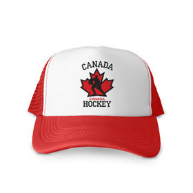 Кепка тракер с сеткой с принтом Канада хоккей (Canada Hockey) в Курске, трикотажное полотно; задняя часть — сетка | длинный козырек, универсальный размер, пластиковая застежка | canada hockey | канада хоккей | лед | спорт | хоккей | шайба