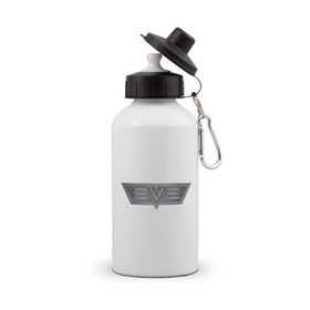 Бутылка спортивная с принтом EVE online в Курске, металл | емкость — 500 мл, в комплекте две пластиковые крышки и карабин для крепления | eve online | игры