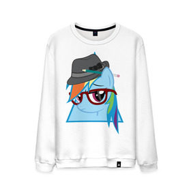 Мужской свитшот хлопок с принтом Rainbow Dash hipster в Курске, 100% хлопок |  | hipster | my little pony | rainbow dash | swag | дружба   это чудо | мультфильм | пони | поняши | поняшки | радуга дэш | сваг | свэг