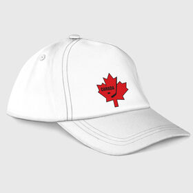 Бейсболка с принтом Canada hockey (Канадский хоккей) в Курске, 100% хлопок | классический козырек, металлическая застежка-регулятор размера | canada hockey | калиновый лист | канадский хоккей | спорт | хоккей