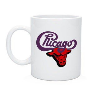 Кружка с принтом Чикаго Булс Chicago bulls в Курске, керамика | объем — 330 мл, диаметр — 80 мм. Принт наносится на бока кружки, можно сделать два разных изображения | chicago bulls | swag | бык | чикаго булс