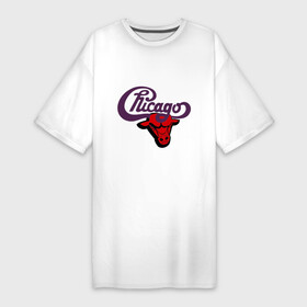 Платье-футболка хлопок с принтом Чикаго Булс Chicago bulls в Курске,  |  | chicago bulls | swag | бык | чикаго булс