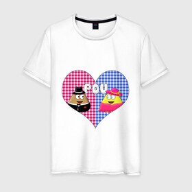 Мужская футболка хлопок с принтом Pou в Курске, 100% хлопок | прямой крой, круглый вырез горловины, длина до линии бедер, слегка спущенное плечо. | pou | игры | мобильные игры | поу