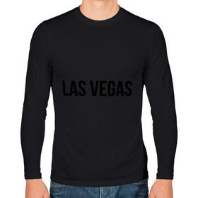 Мужской лонгслив хлопок с принтом Las Vegas в Курске, 100% хлопок |  | las vegas | лас вегас | сша | туристические