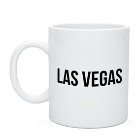 Кружка с принтом Las Vegas в Курске, керамика | объем — 330 мл, диаметр — 80 мм. Принт наносится на бока кружки, можно сделать два разных изображения | las vegas | лас вегас | сша | туристические
