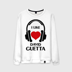 Мужской свитшот хлопок с принтом Мне нравится David Guetta в Курске, 100% хлопок |  | david guetta | dj | rnb | клубные | мне нравится | музыка | сердечко