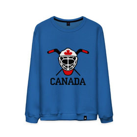 Мужской свитшот хлопок с принтом Canada (Канадский хоккей) в Курске, 100% хлопок |  | canada | канадский | клюшка | спорт | хоккей | шайба