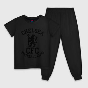 Детская пижама хлопок с принтом Chelsea FC в Курске, 100% хлопок |  брюки и футболка прямого кроя, без карманов, на брюках мягкая резинка на поясе и по низу штанин
 | 1905 | chelsea | chelsea logo | fc | footbal club | лого | логотип | спорт | футбол | футбольный клуб | челси