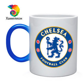 Кружка хамелеон с принтом Chelsea logo в Курске, керамика | меняет цвет при нагревании, емкость 330 мл | 1905 | chelsea | chelsea logo | fc | footbal club | лого | логотип | спорт | футбол | футбольный клуб | челси