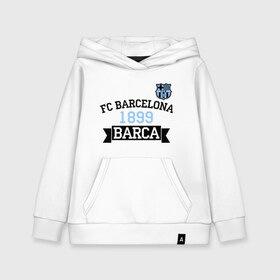 Детская толстовка хлопок с принтом Barca в Курске, 100% хлопок | Круглый горловой вырез, эластичные манжеты, пояс, капюшен | barcelona | fc | fc barcelona | footbal club | барселона | лого | логотип | спорт | футбол | футбольный клуб