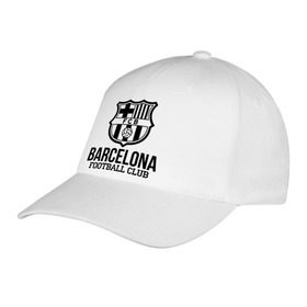 Бейсболка с принтом Barcelona FC в Курске, 100% хлопок | классический козырек, металлическая застежка-регулятор размера | barcelona | fc | fc barcelona | footbal club | барселона | лого | логотип | спорт | футбол | футбольный клуб