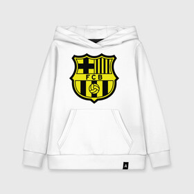 Детская толстовка хлопок с принтом Barcelona logo в Курске, 100% хлопок | Круглый горловой вырез, эластичные манжеты, пояс, капюшен | barcelona | fc | fc barcelona | footbal club | барселона | лого | логотип | спорт | футбол | футбольный клуб