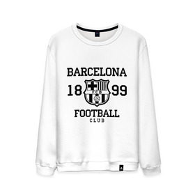 Мужской свитшот хлопок с принтом Barcelona 1899 в Курске, 100% хлопок |  | barcelona | fc | fc barcelona | footbal club | барселона | лого | логотип | спорт | футбол | футбольный клуб