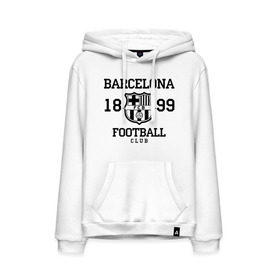 Мужская толстовка хлопок с принтом Barcelona 1899 в Курске, френч-терри, мягкий теплый начес внутри (100% хлопок) | карман-кенгуру, эластичные манжеты и нижняя кромка, капюшон с подкладом и шнурком | barcelona | fc | fc barcelona | footbal club | барселона | лого | логотип | спорт | футбол | футбольный клуб